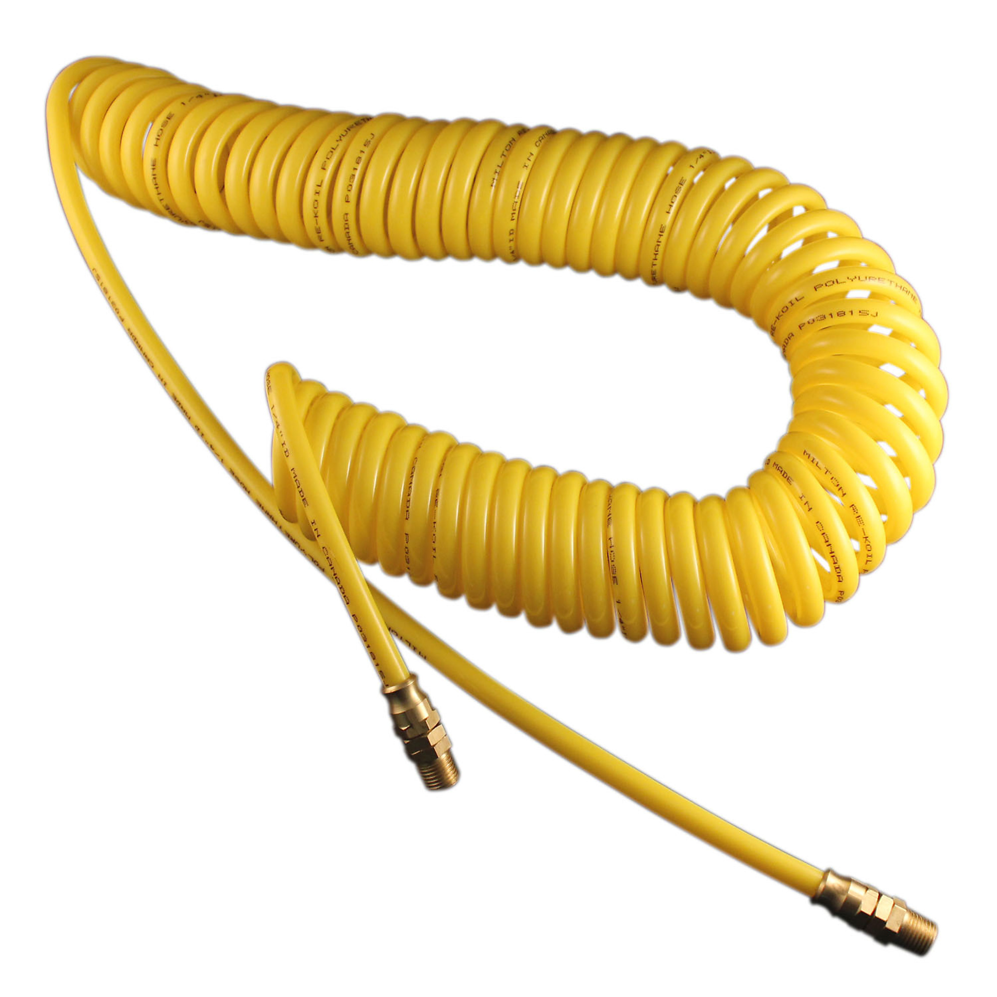 Milton, 3/8in.x 20ft. Polyurethane Re-Koil Hse 1/4in.N, Model# 1672-20